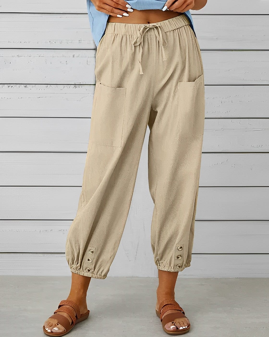 CM | Pantalones anchos con cintura alta