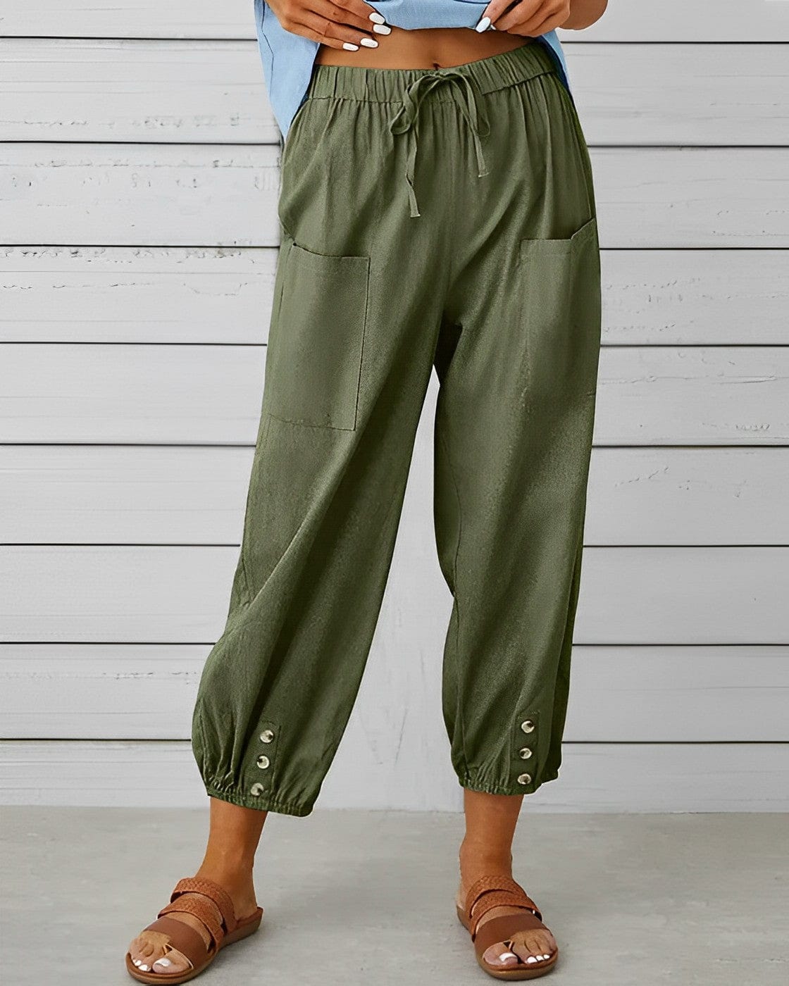 CM | Pantalones anchos con cintura alta