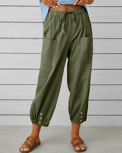 CM | Pantalones anchos con cintura alta